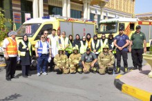 Iranian Hospital in Dubai performed a fire drill