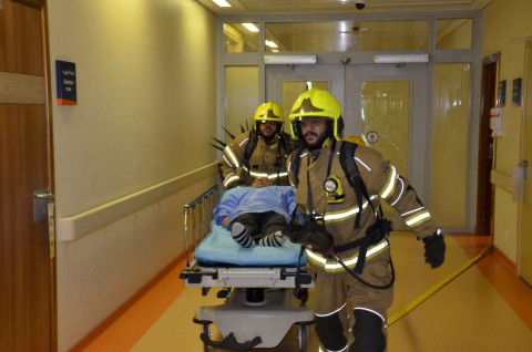 Iranian Hospital in Dubai performed a fire drill